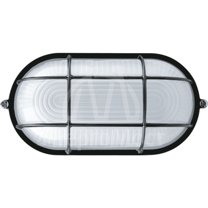 Светильник ЛОН 94 808 NBL-O2-60-E27/BL 1х60Вт E27 IP54 (аналог НПБ 1402 черн. овал с решеткой 60Вт) Navigator 94808