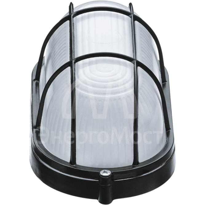 Светильник ЛОН 94 808 NBL-O2-60-E27/BL 1х60Вт E27 IP54 (аналог НПБ 1402 черн. овал с решеткой 60Вт) Navigator 94808