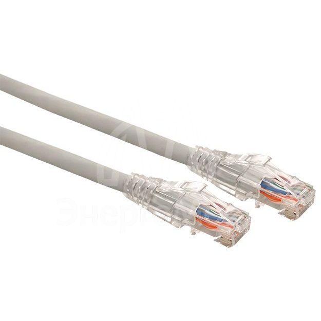 Патч-корд кат.5E UTP неэкранир. LSZH сер. 1.0м TERACOM PRO EKF TRP-5EUTP-LSH-1M-GY