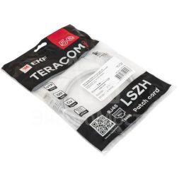 Патч-корд кат.5E UTP неэкранир. LSZH сер. 1.0м TERACOM PRO EKF TRP-5EUTP-LSH-1M-GY