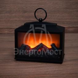 Камин светодиодный декоративный &amp;quot;Сканди&amp;quot; с эффектом живого огня 18х9х16см батарейки 3хС (не в комплекте) NEON-NIGHT 511-033