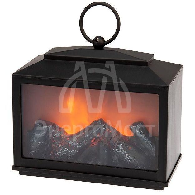Камин светодиодный декоративный &amp;quot;Сканди&amp;quot; с эффектом живого огня 18х9х16см батарейки 3хС (не в комплекте) NEON-NIGHT 511-033