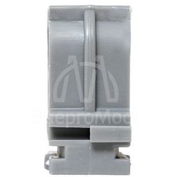 Держатель для труб (клипса) для ручного монтажа d20мм сер. Plast (уп.10шт) EKF derj-z-20sn-r