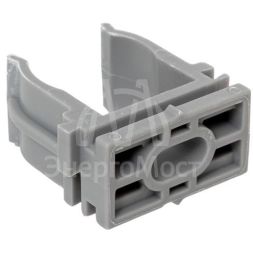 Держатель для труб (клипса) для ручного монтажа d20мм сер. Plast (уп.10шт) EKF derj-z-20sn-r