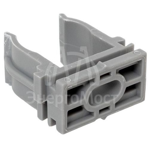 Держатель для труб (клипса) для ручного монтажа d20мм сер. Plast (уп.10шт) EKF derj-z-20sn-r