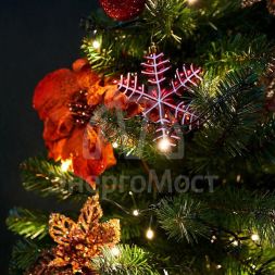 Гирлянда &amp;quot;ТВИНКЛ ЛАЙТ LED&amp;quot; (с контроллером 8 режимов) 15м 120LED 10Вт 220В IP20 бел. провод темн.-зел. ПВХ NEON-NIGHT 303-056