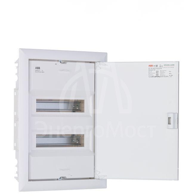 Шкаф внутреннего монтажа на 24М с самозажимными N/PE UK620P3RU ABB 2CPX077851R9999