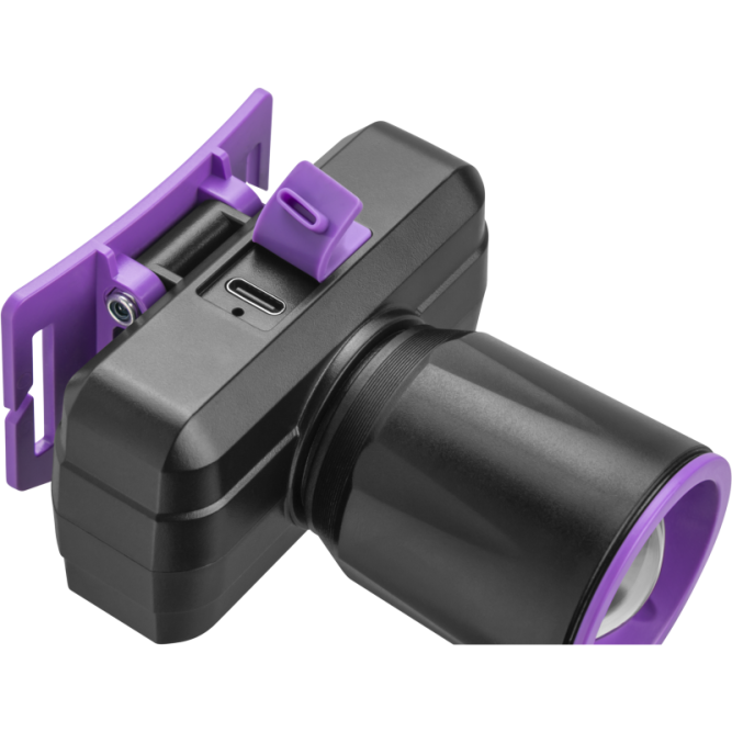 Фонарь аккумуляторный налобный 90 864 OPT-H06-ACCU 1LED 5Вт 3 реж. Li-Ion 1.2А.ч ОНЛАЙТ 90864