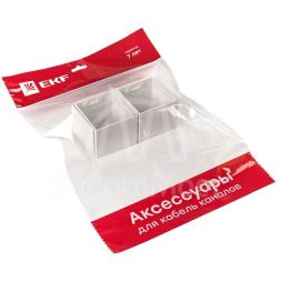 Соединитель 60х60 бел. Plast PROxima (уп.4шт) EKF conw-60-60x4