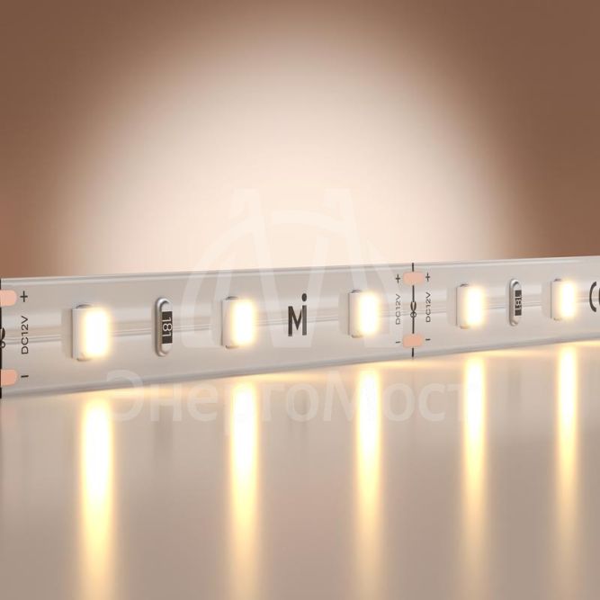 Лента светодиодная 12В 2835 4.8Вт/м 3000К IP20 (уп.5м) Maytoni 201162