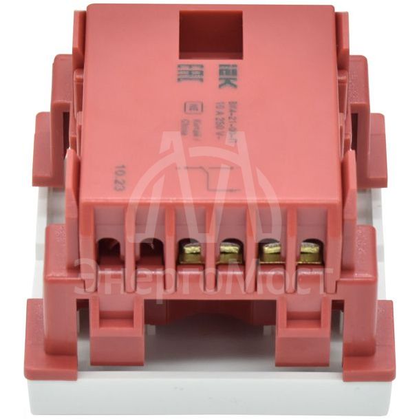 Переключатель проходной 1-кл. 2мод. СП 10А IP20 ВК4-21-00-П бел. PRIMER IEK CKK-40D-PO2-K01