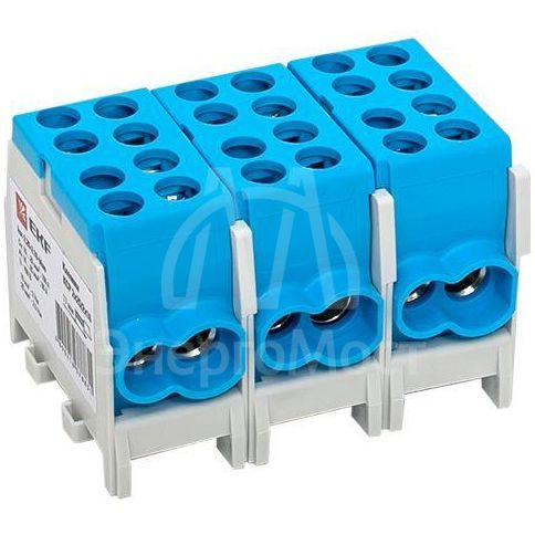Клемма распределительная КСР с двойным винтом 2х25/2х16 син. PROxima EKF ksr-2.25-2.16-blue