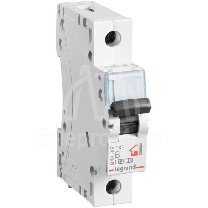 Выключатель автоматический модульный 1п B 10А 6кА TX3 6000 1мод. 230/400В Leg 403970