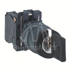 Переключатель 22мм 3 поз. с ключом SchE XB5AG03