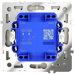 Выключатель 2-кл. СП S70 10А механизм шелк Voltum VLS020104