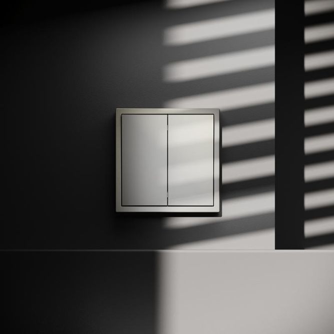 Выключатель 2-кл. СП S70 10А механизм шелк Voltum VLS020104