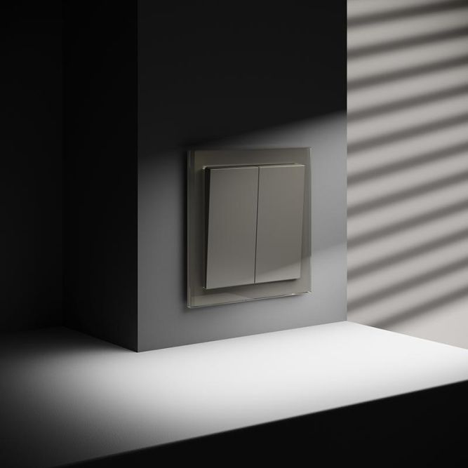 Выключатель 2-кл. СП S70 10А механизм шелк Voltum VLS020104