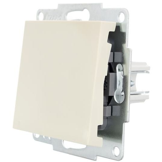Выключатель 1-кл. СП Vesna механизм жемчуж./бел. перламутр. LEZARD 742-3088-100