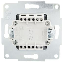 Выключатель 1-кл. СП Vesna механизм жемчуж./бел. перламутр. LEZARD 742-3088-100