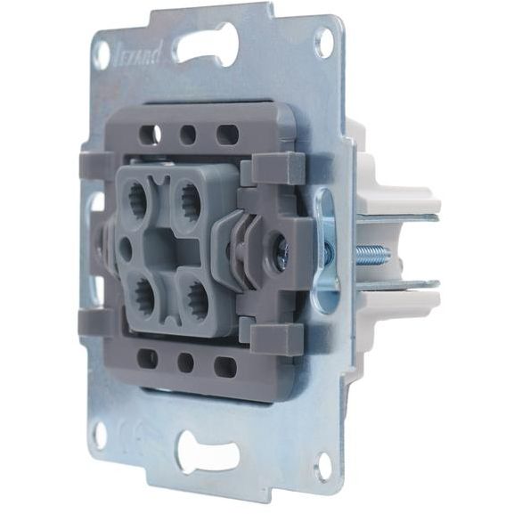 Выключатель 1-кл. СП Vesna механизм жемчуж./бел. перламутр. LEZARD 742-3088-100