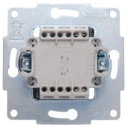 Выключатель 1-кл. СП Vesna механизм жемчуж./бел. перламутр. LEZARD 742-3088-100