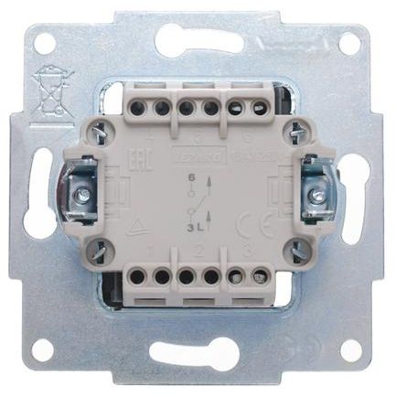 Выключатель 1-кл. СП Vesna механизм жемчуж./бел. перламутр. LEZARD 742-3088-100