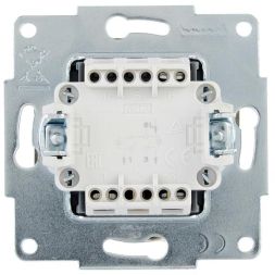 Выключатель двойной с подсветкой VESNA зол. LEZARD 742-3688-112