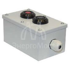 Пост кнопочный ПКУ-15-21.121-54 У2 (1хВК30-10-11110-54 (1з+1р) черн. + 1хВК30-10-11110-54 (1з+1р) красн. + PG-19) пост управления Электротехник ET054487