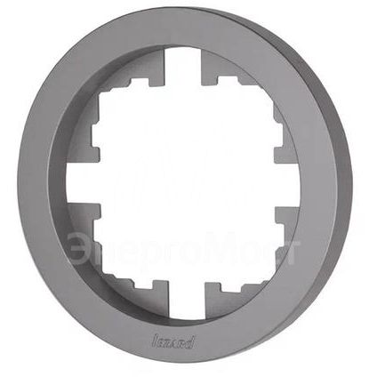 Рамка 1-м OSEN горизонт. круглая сер. матов. LEZARD 744-7400-146