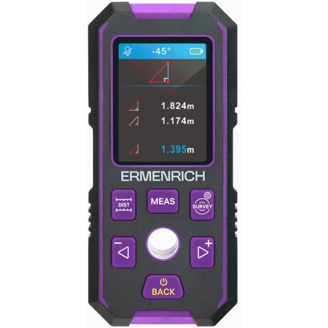 Детектор скрытой проводки Ping SM90 фиолет. Ermenrich 83842