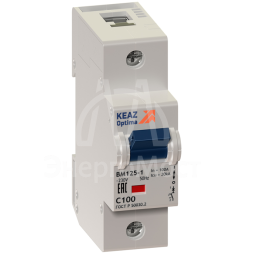 Выключатель автоматический модульный 3п C 80А 20кА OptiDin BM125-3C80-8ln-УХЛ3 КЭАЗ 138543