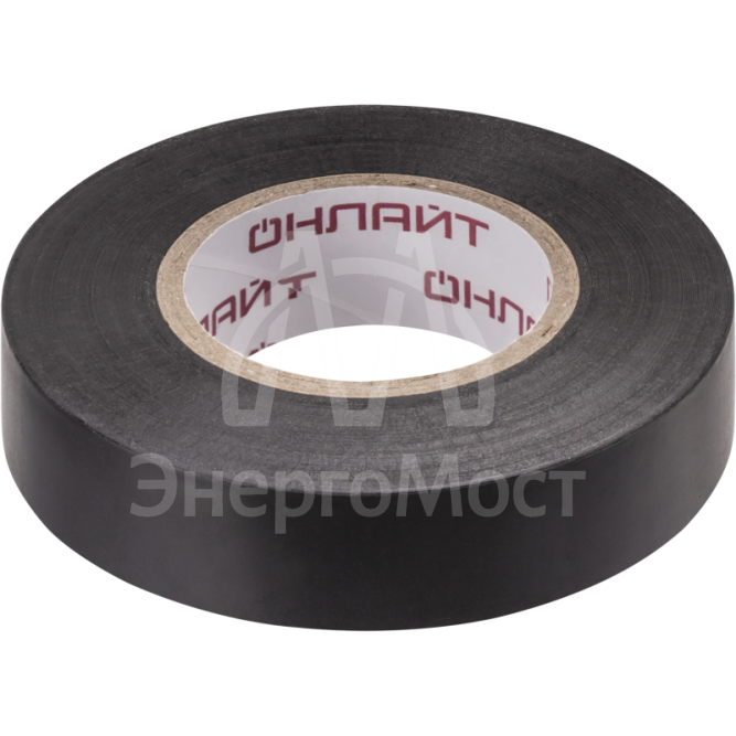 Изолента ПВХ 15мм (рул.20м) OIT-B15-20/BL черн. ОНЛАЙТ 71677