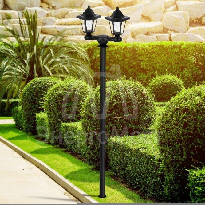 Светильник садовый на солнечной батарее пластик черн. 150см ERASV01-01 ЭРА Б0049551