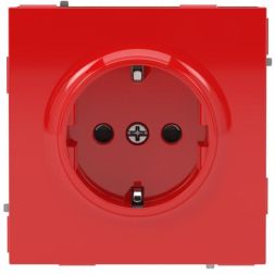 Розетка силовая KANT 2P+E защ. шторки красн. сатин DKC 7001003