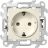 Механизм розетки 2К+З без защ. штор Push&amp;amp;Go Simon24 сл. кость 2420434-031