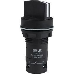 Переключатель 2 положения OptiSignal Compact D22 С7-S-210 черн. 1НО XB7ND21 КЭАЗ 362133