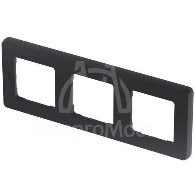 Рамка 3-м Inspiria антрацит Leg 673953