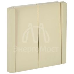 Выключатель 2-кл. СП FORTE&amp;amp;PIANO 10А FP405 ваниль IEK FP-V20-0-10-1-K10