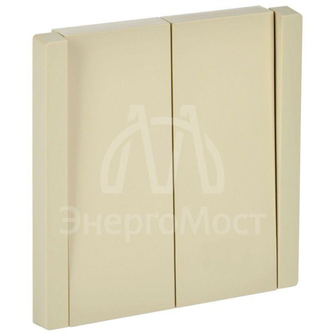 Выключатель 2-кл. СП FORTE&amp;amp;PIANO 10А FP405 ваниль IEK FP-V20-0-10-1-K10