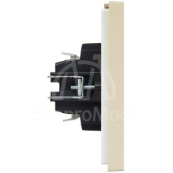 Выключатель 2-кл. СП FORTE&amp;amp;PIANO 10А FP405 ваниль IEK FP-V20-0-10-1-K10