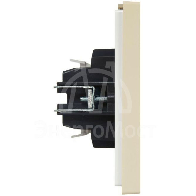 Выключатель 2-кл. СП FORTE&amp;amp;PIANO 10А FP405 ваниль IEK FP-V20-0-10-1-K10