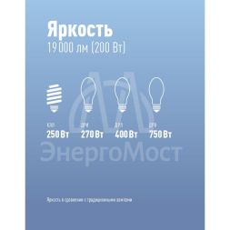 Лампа светодиодная KOSMOS premium HWLED 200Вт 6500К E40 220В Космос KHWLED200WE4065