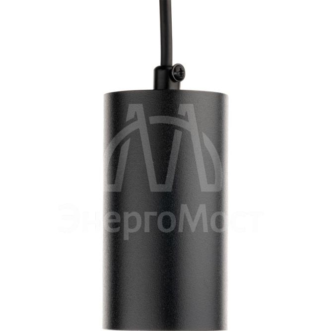 Светильник трековый подвес ARTLINE 55х55х100мм GU10 230В алюм. 2.6кв.м черн.н. Ritter 59928 3