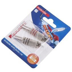 Разъем аудио RCA под винт металл &amp;quot;Silver&amp;quot; (блист.2шт) Rexant 06-0151-A2
