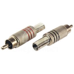 Разъем аудио RCA под винт металл &amp;quot;Silver&amp;quot; (блист.2шт) Rexant 06-0151-A2