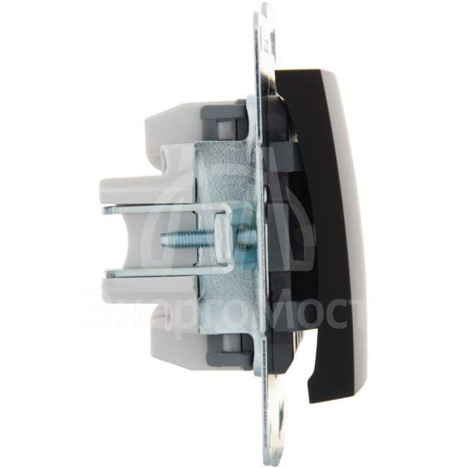 Механизм выключателя 1-кл. 1п СП Karina 10А IP20 черн. бархат LEZARD 707-4288-100