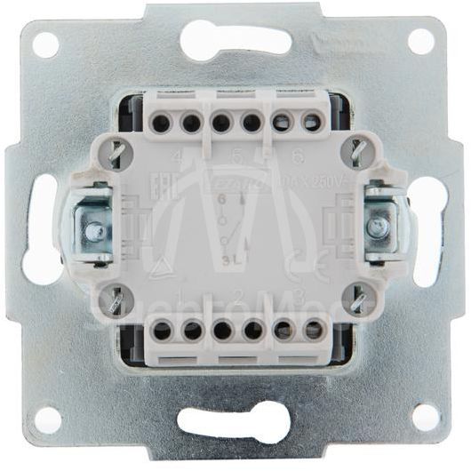 Механизм выключателя 1-кл. 1п СП Karina 10А IP20 черн. бархат LEZARD 707-4288-100