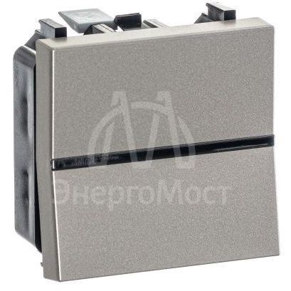 Механизм переключателя 1-кл. 2мод. СП Zenit 16А IP20 с клавишей шампань ABB 2CLA220200N1901