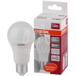 Лампа светодиодная LED STAR CLASSIC A 100 10W/865 10Вт грушевидная 6500К холод. бел. E27 1060лм 220-240В матов. пласт. OSRAM 4052899971585