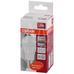 Лампа светодиодная LED STAR CLASSIC A 100 10W/865 10Вт грушевидная 6500К холод. бел. E27 1060лм 220-240В матов. пласт. OSRAM 4052899971585